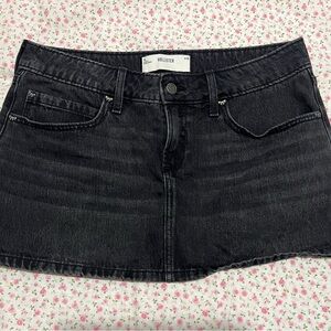 Hollister Women's Dark Gray Mini Skirt